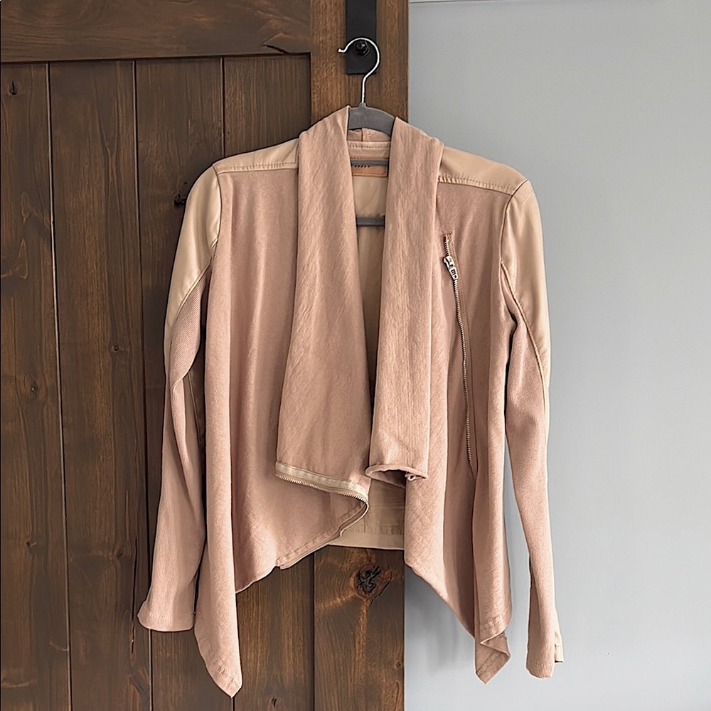Blank NYC Women's Tan Drape Jacket | Size S